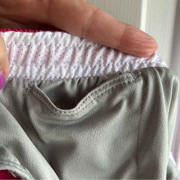 •Nike• Bright Pink Running Shorts with Briefs - Size Medium - Picture 7 of 10